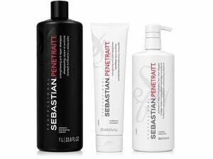 Sebastian Penetraitt Shampoo 33.8 oz Conditioner 8.4 oz Masque 16.9 oz Set